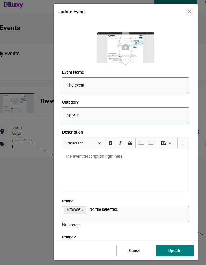 How to Add or Edit Information for an Existing Event